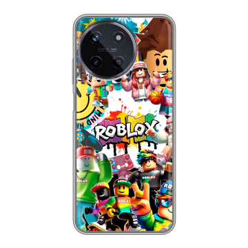 Силиконовый чехол на Realme 11 с принтом Roblox Роблокс Силиконовый чехол на Realme 11 с принтом Roblox Роблокс