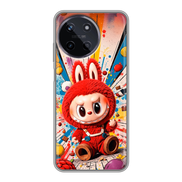 Силиконовый чехол на Realme 11 с принтом Labubu Лабубу