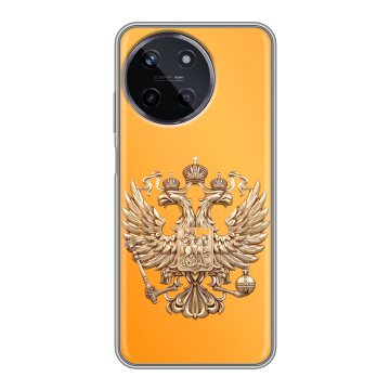 Силиконовый чехол на Realme 11 с принтом Герб Флаг России Силиконовый чехол на Realme 11 с принтом Герб Флаг России