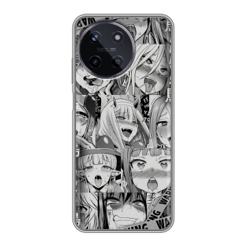 Силиконовый чехол на Realme 11 с принтом Ahegao Ахегао Аниме Силиконовый чехол на Realme 11 с принтом Ahegao Ахегао Аниме
