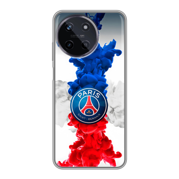 Силиконовый чехол на Realme 11 с принтом PSG ПСЖ Силиконовый чехол на Realme 11 с принтом PSG ПСЖ