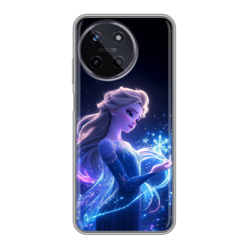 Силиконовый чехол на Realme 11 с принтом Холодное сердце Frozen