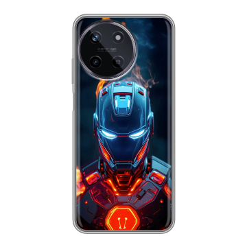 Силиконовый чехол на Realme 11 с принтом IronMan Железный человек