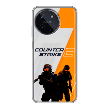 Силиконовый чехол на Realme 11 с принтом Counter Strike