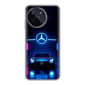 Силиконовый чехол на Realme 11 с принтом Mercedes Мерседес