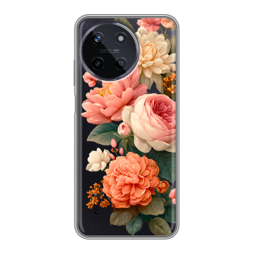 Силиконовый чехол на Realme 11 с принтом цветы Силиконовый чехол на Realme 11 с принтом цветы