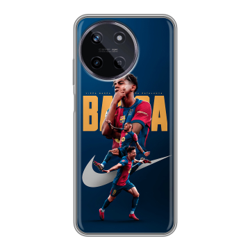 Силиконовый чехол на Realme 11 с принтом Барселона Barca Yamal 