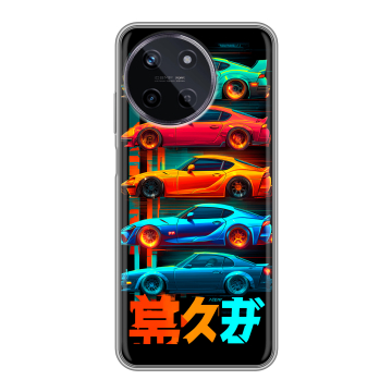 Силиконовый чехол на Realme 11 с принтом машины тачки Силиконовый чехол на Realme 11 с принтом машины тачки
