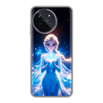Силиконовый чехол на Realme 11 с принтом Холодное сердце Frozen