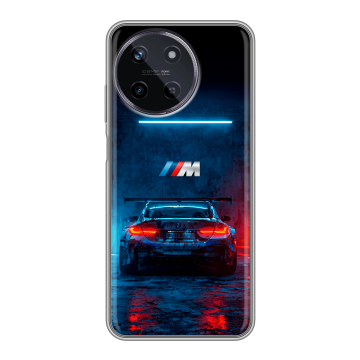 Силиконовый чехол на Realme 11 с принтом BMW БМВ