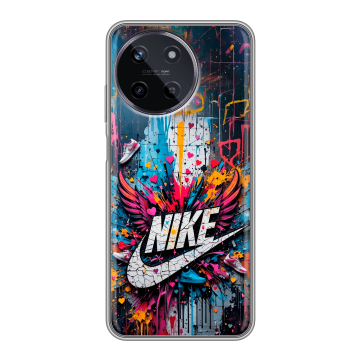 Силиконовый чехол на Realme 11 с принтом Nike Найк