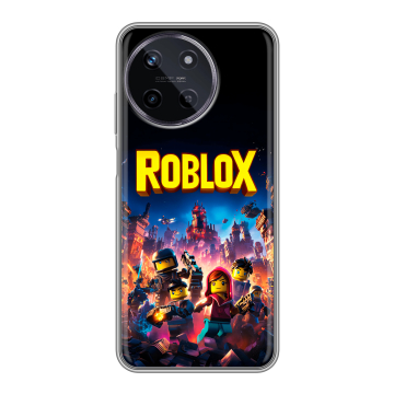 Силиконовый чехол на Realme 11 с принтом Roblox Роблокс
