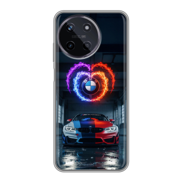 Силиконовый чехол на Realme 11 с принтом BMW БМВ