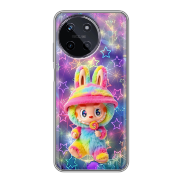 Силиконовый чехол на Realme 11 с принтом Labubu Лабубу