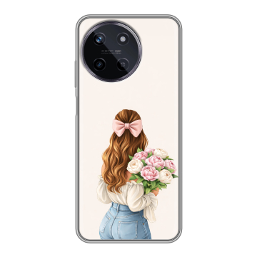 Силиконовый чехол на Realme 11 с принтом женский