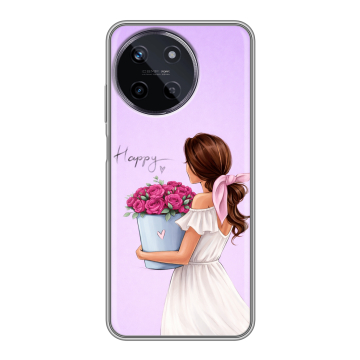Силиконовый чехол на Realme 11 с принтом женский