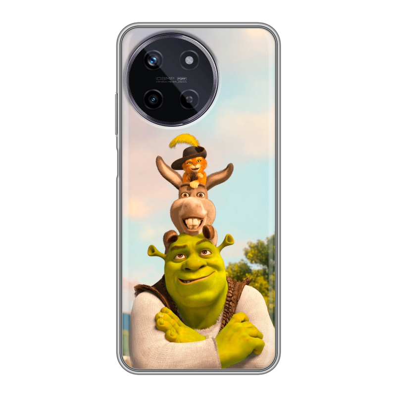 Силиконовый чехол на Realme 11 с принтом Шрек Shrek Силиконовый чехол на Realme 11 с принтом Шрек Shrek