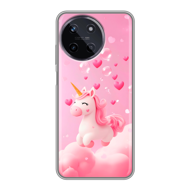 Силиконовый чехол на Realme 11 с принтом Единорог Силиконовый чехол на Realme 11 с принтом Единорог