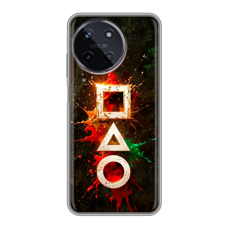 Силиконовый чехол на Realme 11 с принтом Squid Game Игра кальмара Силиконовый чехол на Realme 11 с принтом Squid Game Игра кальмара
