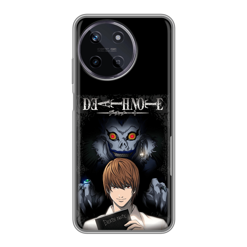 Силиконовый чехол на Realme 11 с принтом Death note Тетрадь смерти Силиконовый чехол на Realme 11 с принтом Death note Тетрадь смерти