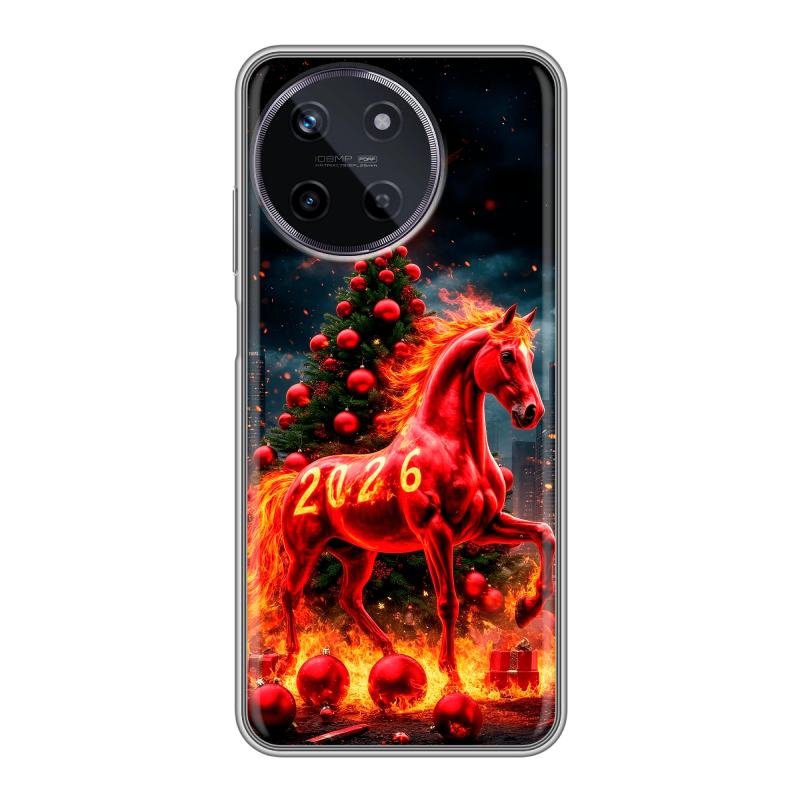 Силиконовый чехол на Realme 11 с принтом Новый год Силиконовый чехол на Realme 11 с принтом Новый год