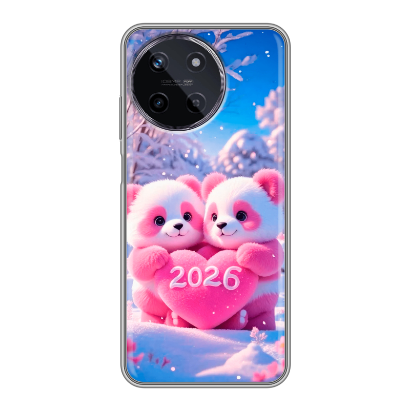 Силиконовый чехол на Realme 11 с принтом Новый год Силиконовый чехол на Realme 11 с принтом Новый год