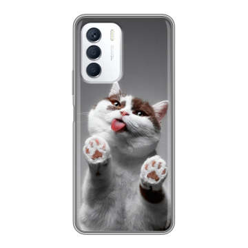 Силиконовый чехол на Infinix Zero 5G 2023 с принтом Коты Силиконовый чехол на Infinix Zero 5G 2023 с принтом Коты