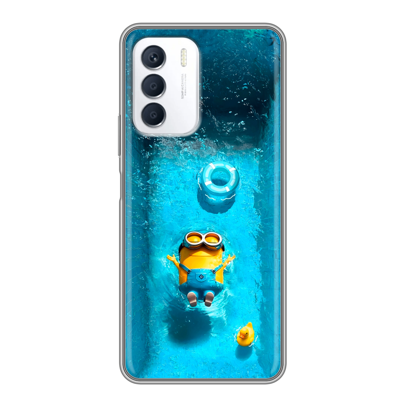 Силиконовый чехол на Infinix Zero 5G 2023 с принтом Миньоны Силиконовый чехол на Infinix Zero 5G 2023 с принтом Миньоны