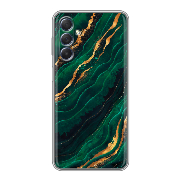 Силиконовый чехол на Samsung Galaxy M54 с принтом Мрамор зеленое золото