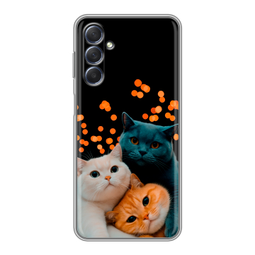 Силиконовый чехол на Samsung Galaxy M54 с принтом Кошки