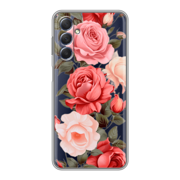 Силиконовый чехол на Samsung Galaxy M54 с принтом Розы Силиконовый чехол на Samsung Galaxy M54 с принтом Розы