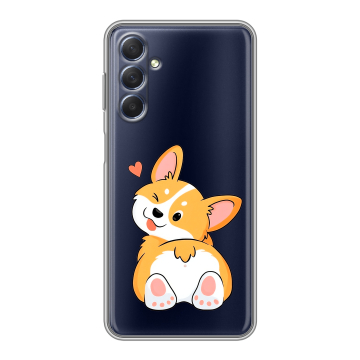 Силиконовый чехол на Samsung Galaxy M54 с принтом Корги Силиконовый чехол на Samsung Galaxy M54 с принтом Корги
