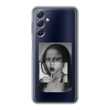 Силиконовый чехол на Samsung Galaxy M54 с принтом Мона Лиза Силиконовый чехол на Samsung Galaxy M54 с принтом Мона Лиза