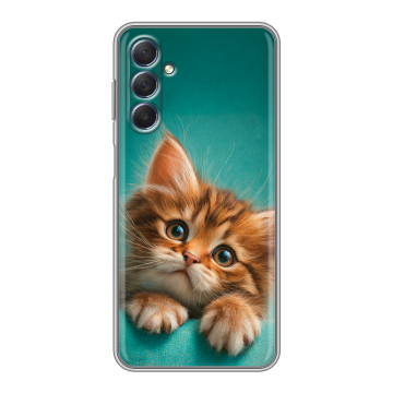 Силиконовый чехол на Samsung Galaxy M54 с принтом котенок Силиконовый чехол на Samsung Galaxy M54 с принтом котенок