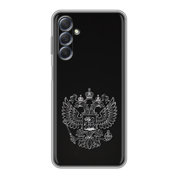 Силиконовый чехол на Samsung Galaxy M54 с принтом Герб России