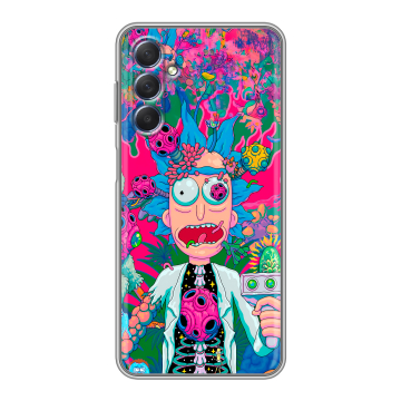 Силиконовый чехол на Samsung Galaxy M54 с принтом Рик и Морти Rick Morty Силиконовый чехол на Samsung Galaxy M54 с принтом Рик и Морти Rick Morty