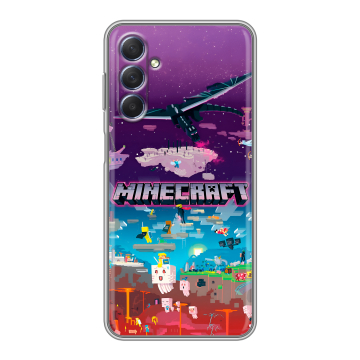 Силиконовый чехол на Samsung Galaxy M54 с принтом Майнкрафт Minecraft Силиконовый чехол на Samsung Galaxy M54 с принтом Майнкрафт Minecraft
