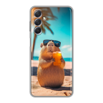 Силиконовый чехол на Samsung Galaxy M54 с принтом Капибара