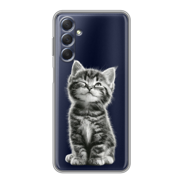 Силиконовый чехол на Samsung Galaxy M54 с принтом Котенок Силиконовый чехол на Samsung Galaxy M54 с принтом Котенок