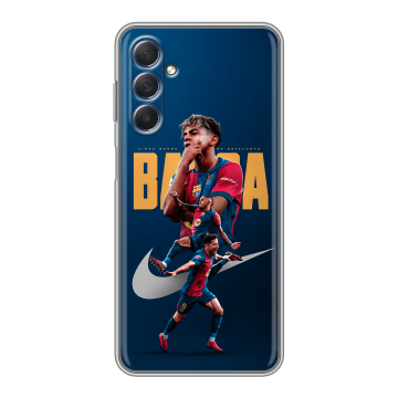 Силиконовый чехол на Samsung Galaxy M54 с принтом Барселона Barca Yamal Силиконовый чехол на Samsung Galaxy M54 с принтом Барселона Barca Yamal