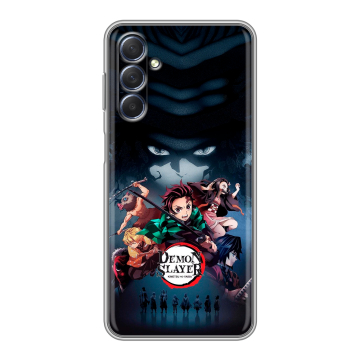 Силиконовый чехол на Samsung Galaxy M54 с принтом Demon Slayer Клинок рассекающий демонов Силиконовый чехол на Samsung Galaxy M54 с принтом Demon Slayer Клинок рассекающий демонов