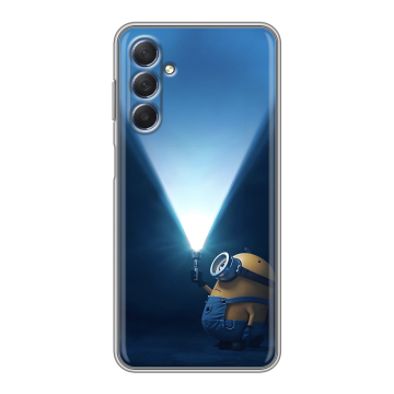 Силиконовый чехол на Samsung Galaxy M54 с принтом Миньоны Силиконовый чехол на Samsung Galaxy M54 с принтом Миньоны