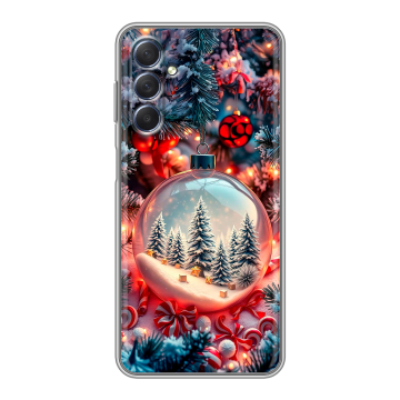 Силиконовый чехол на Samsung Galaxy M54 с принтом Новый год Силиконовый чехол на Samsung Galaxy M54 с принтом Новый год