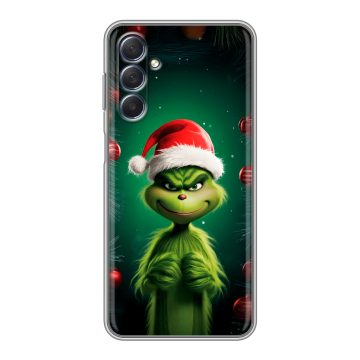 Силиконовый чехол на Samsung Galaxy M54 с принтом Гринч Новый год Рождество Силиконовый чехол на Samsung Galaxy M54 с принтом Гринч Новый год Рождество