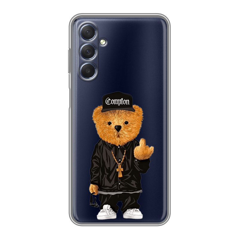 Силиконовый чехол на Samsung Galaxy M54 с принтом Плюшевый медведь Силиконовый чехол на Samsung Galaxy M54 с принтом Плюшевый медведь