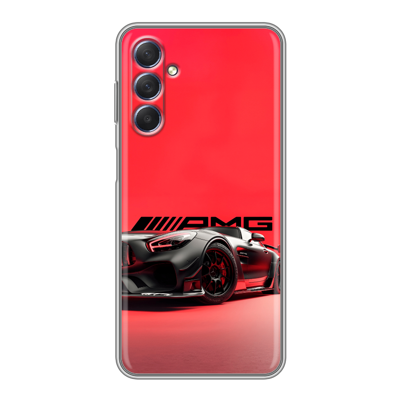 Силиконовый чехол на Samsung Galaxy M54 с принтом Мерседес Mercedes AMG Силиконовый чехол на Samsung Galaxy M54 с принтом Мерседес Mercedes AMG