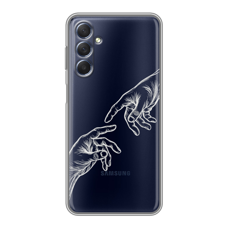 Силиконовый чехол на Samsung Galaxy M54 с принтом Сотворение мира Силиконовый чехол на Samsung Galaxy M54 с принтом Сотворение мира