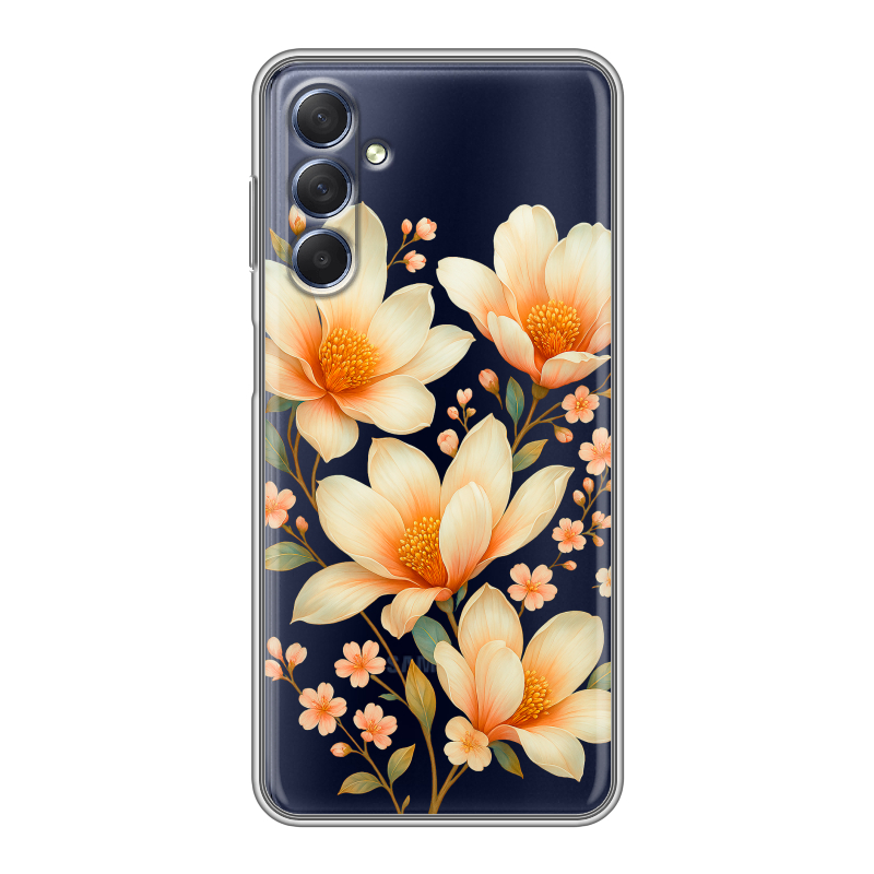Силиконовый чехол на Samsung Galaxy M54 с принтом Цветы Силиконовый чехол на Samsung Galaxy M54 с принтом Цветы