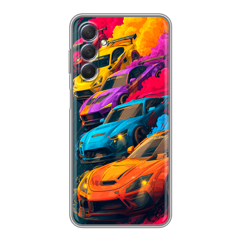Силиконовый чехол на Samsung Galaxy M54 с принтом Тачки Силиконовый чехол на Samsung Galaxy M54 с принтом Тачки