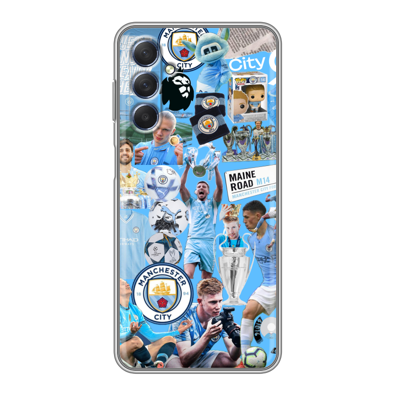 Силиконовый чехол на Samsung Galaxy M54 с принтом Man City Манчестер Сити Силиконовый чехол на Samsung Galaxy M54 с принтом Man City Манчестер Сити